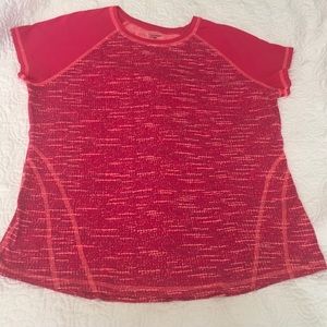 Sweat Wicking Hot Pink Cap Sleeve Tee Shirt